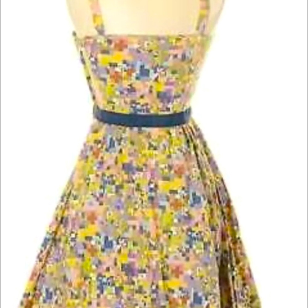 Anthropologie pixel pattern dress